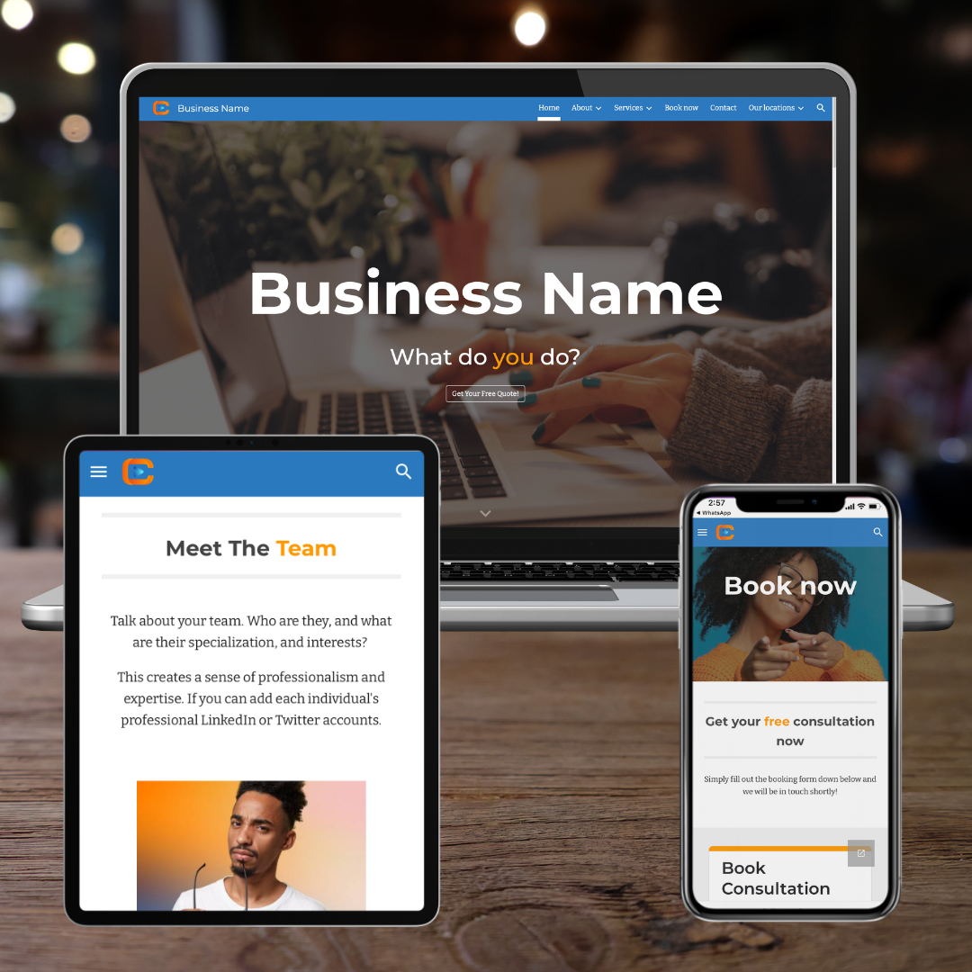 Google Sites Template for Service Businesses (Conversion-focused)