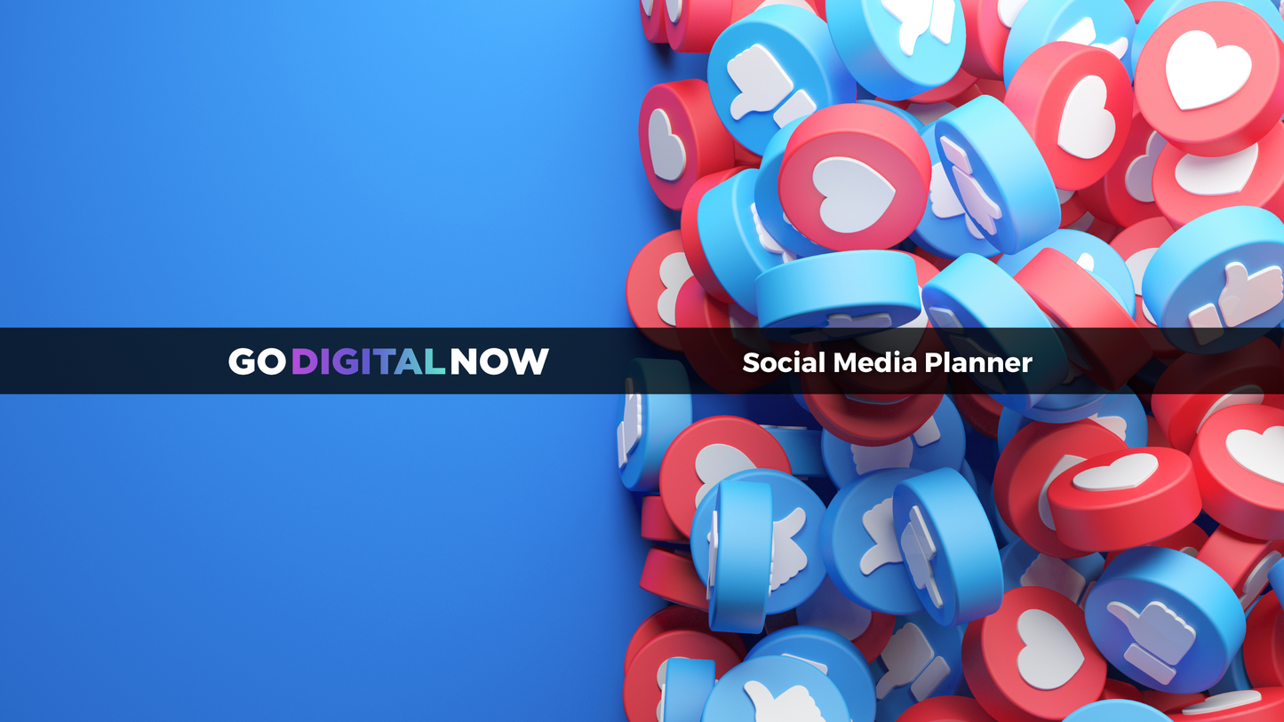 Social Media Planner and Content Calendar + Marketing Blueprint