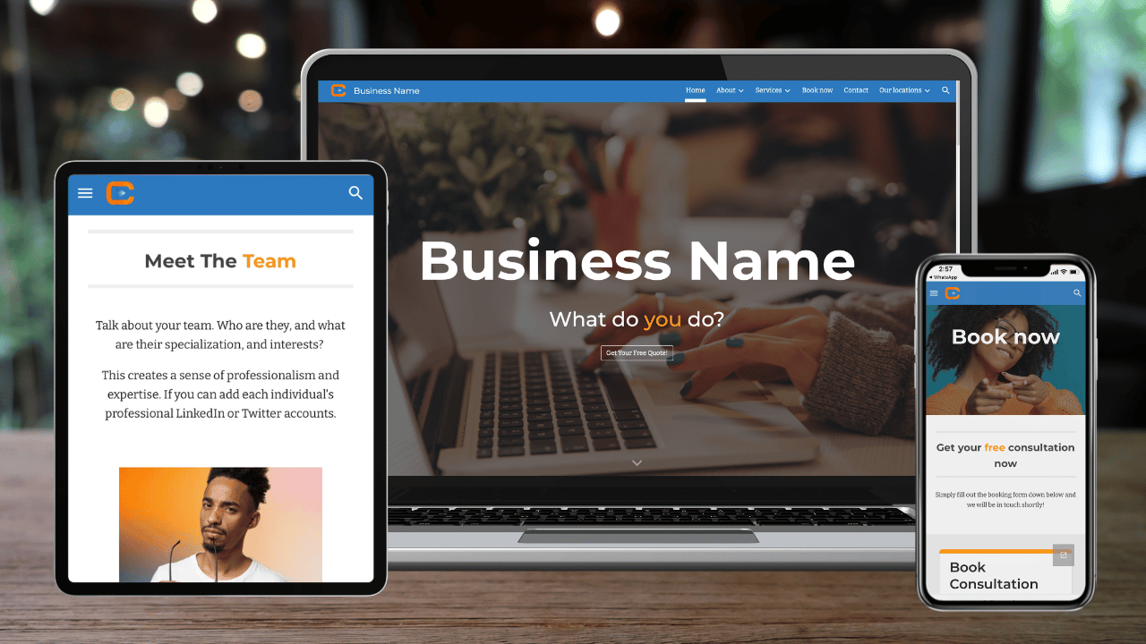Google Sites Template for Service Businesses (Conversion-focused)
